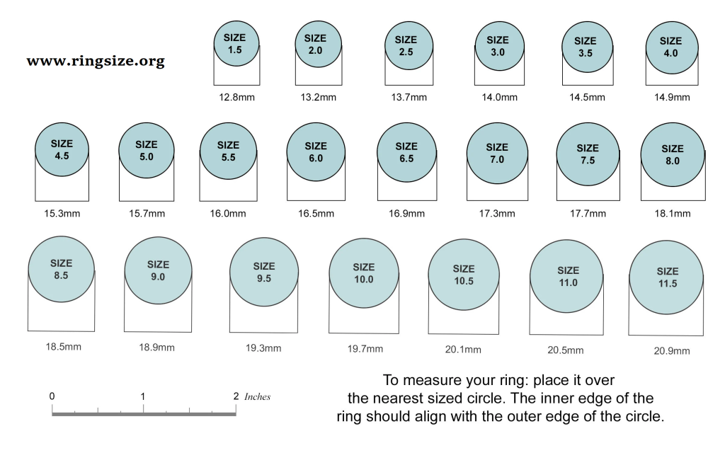 Ring Size Chart - Ring Size